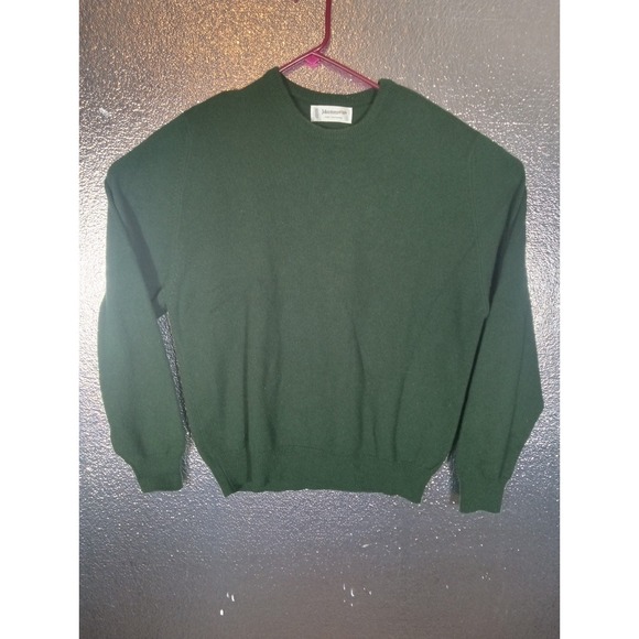 Johnstons of Elgin Other - Johnstons Of Elgin Mens 100% Cashmere Raglan Sleeve Crewneck Sweater Green 2XL
